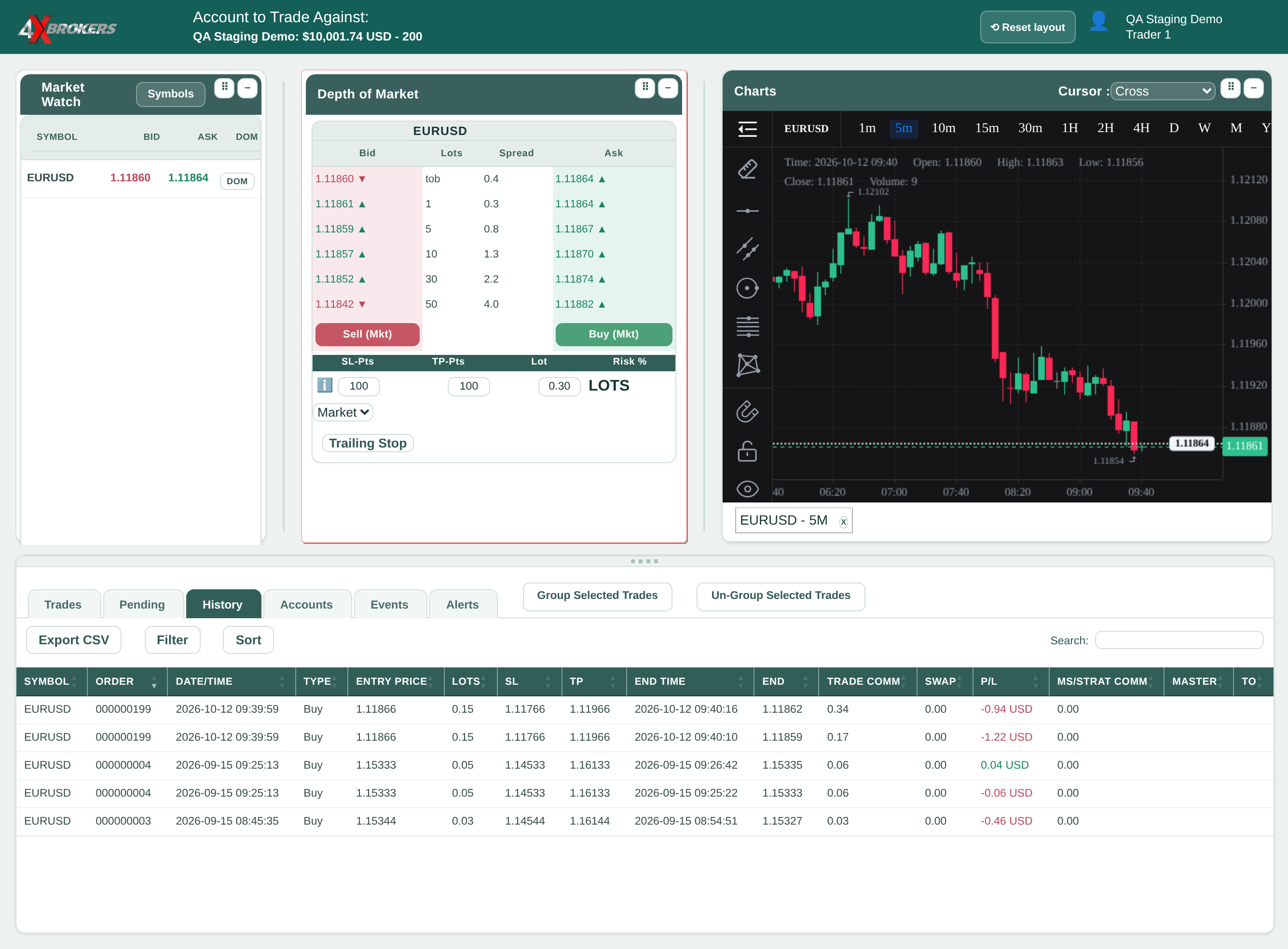 View Your Trade History — step 2