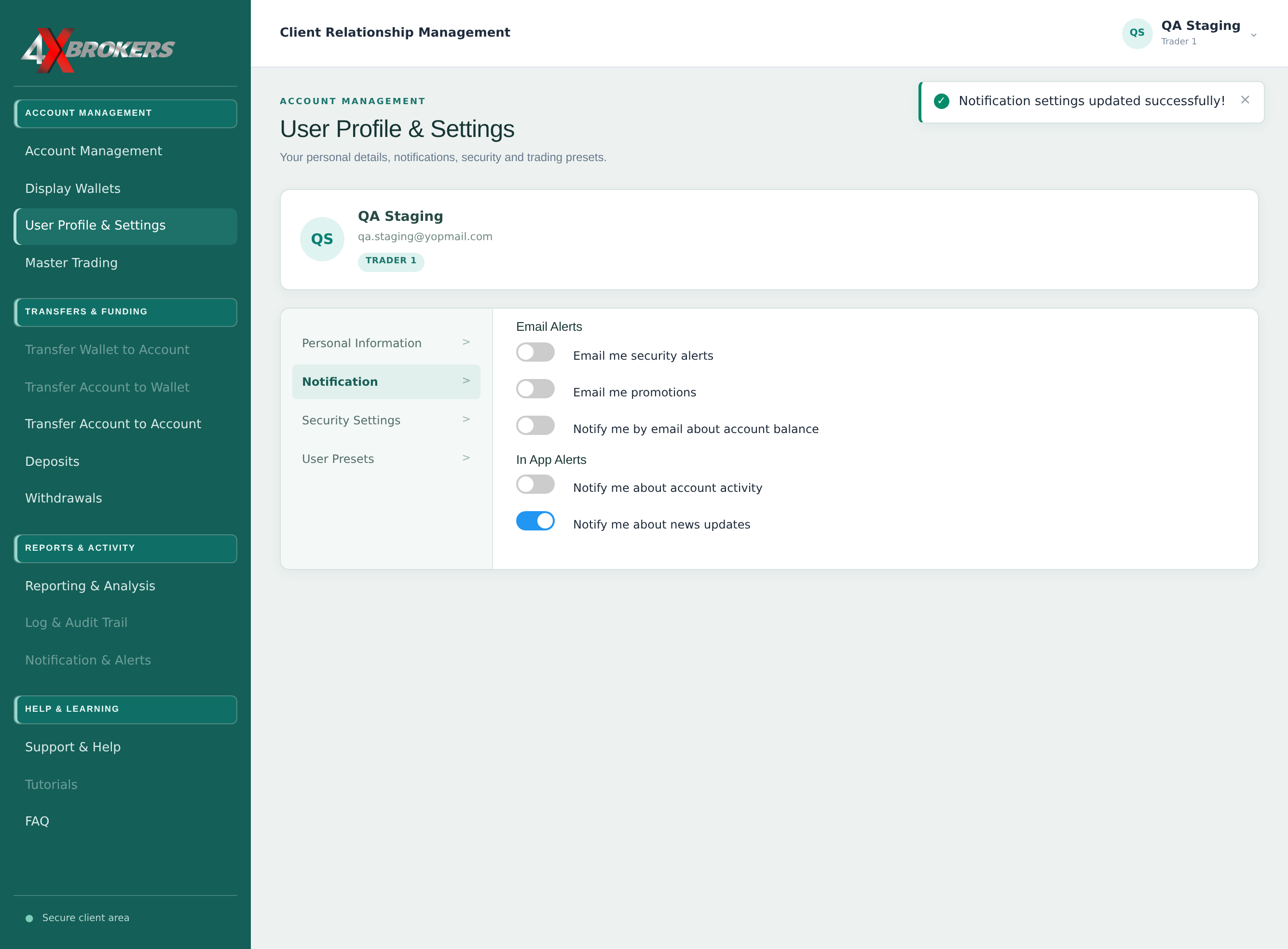 Choose Your Notifications — step 4