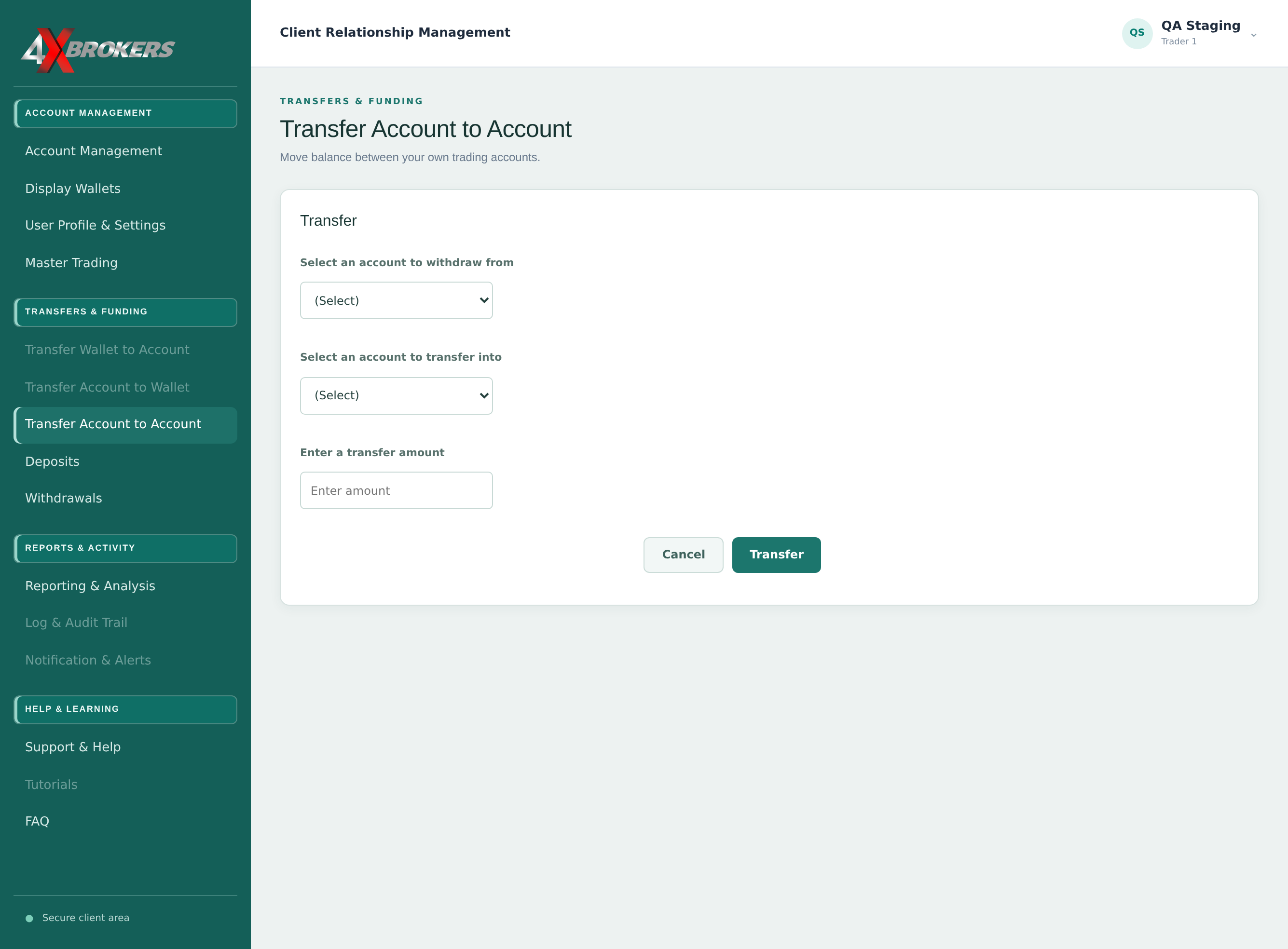 Transfer Funds Between Your Accounts — step 2