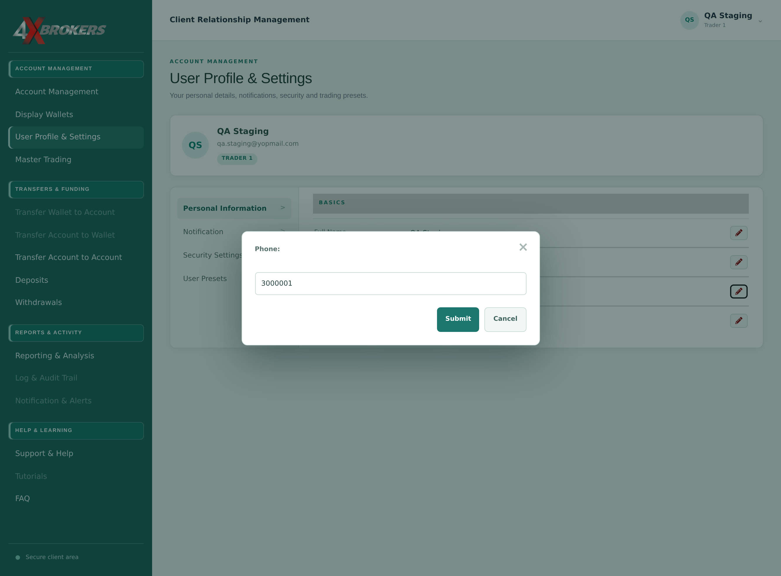 Update Your Personal Information — step 4