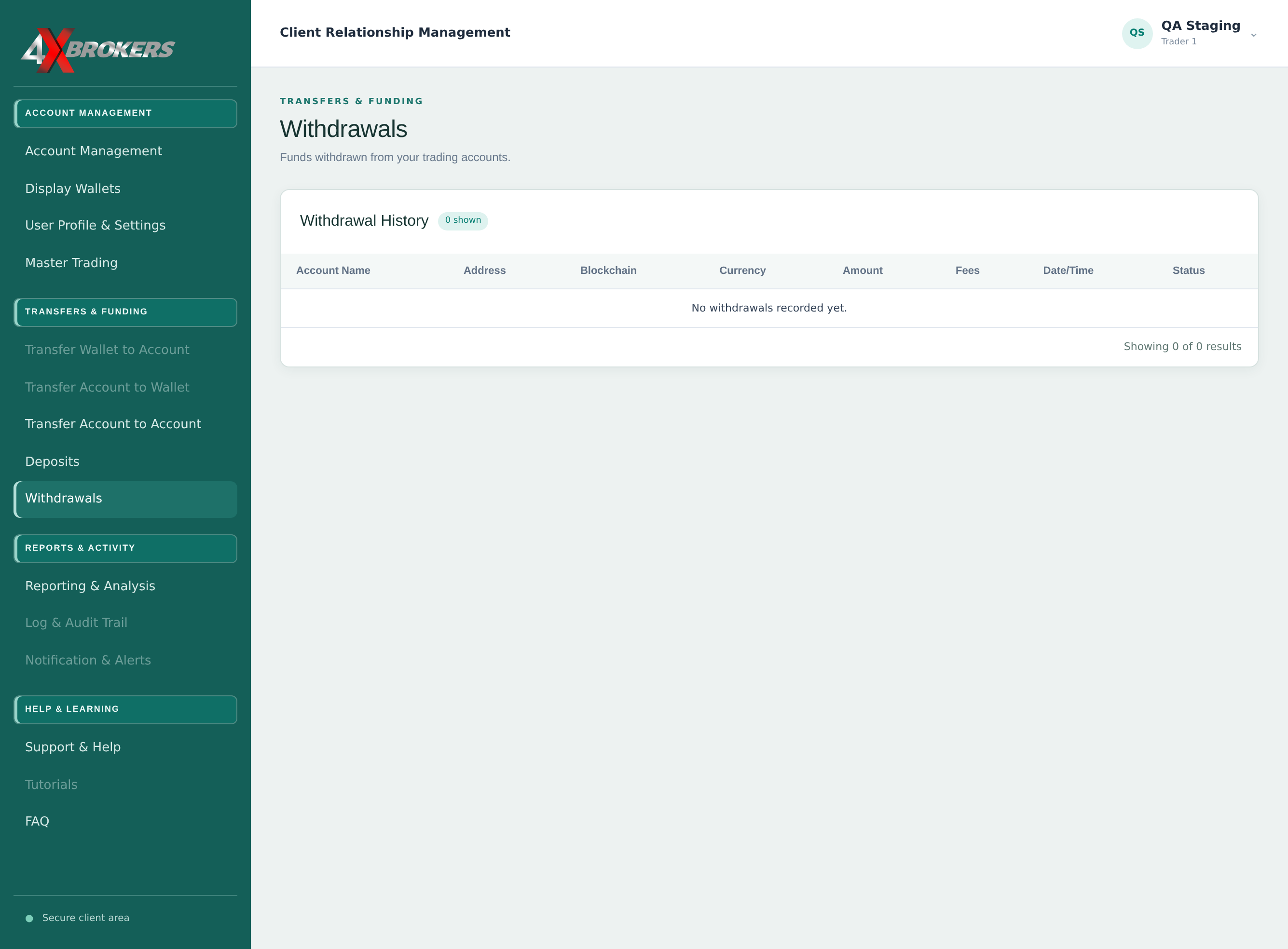 View Your Deposits, Withdrawals and Wallets — step 6