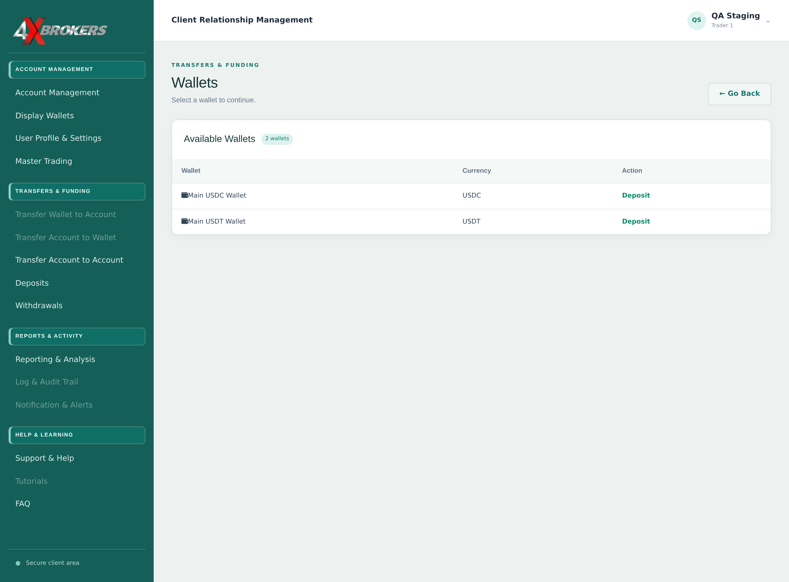 View Your Deposits, Withdrawals and Wallets — step 7